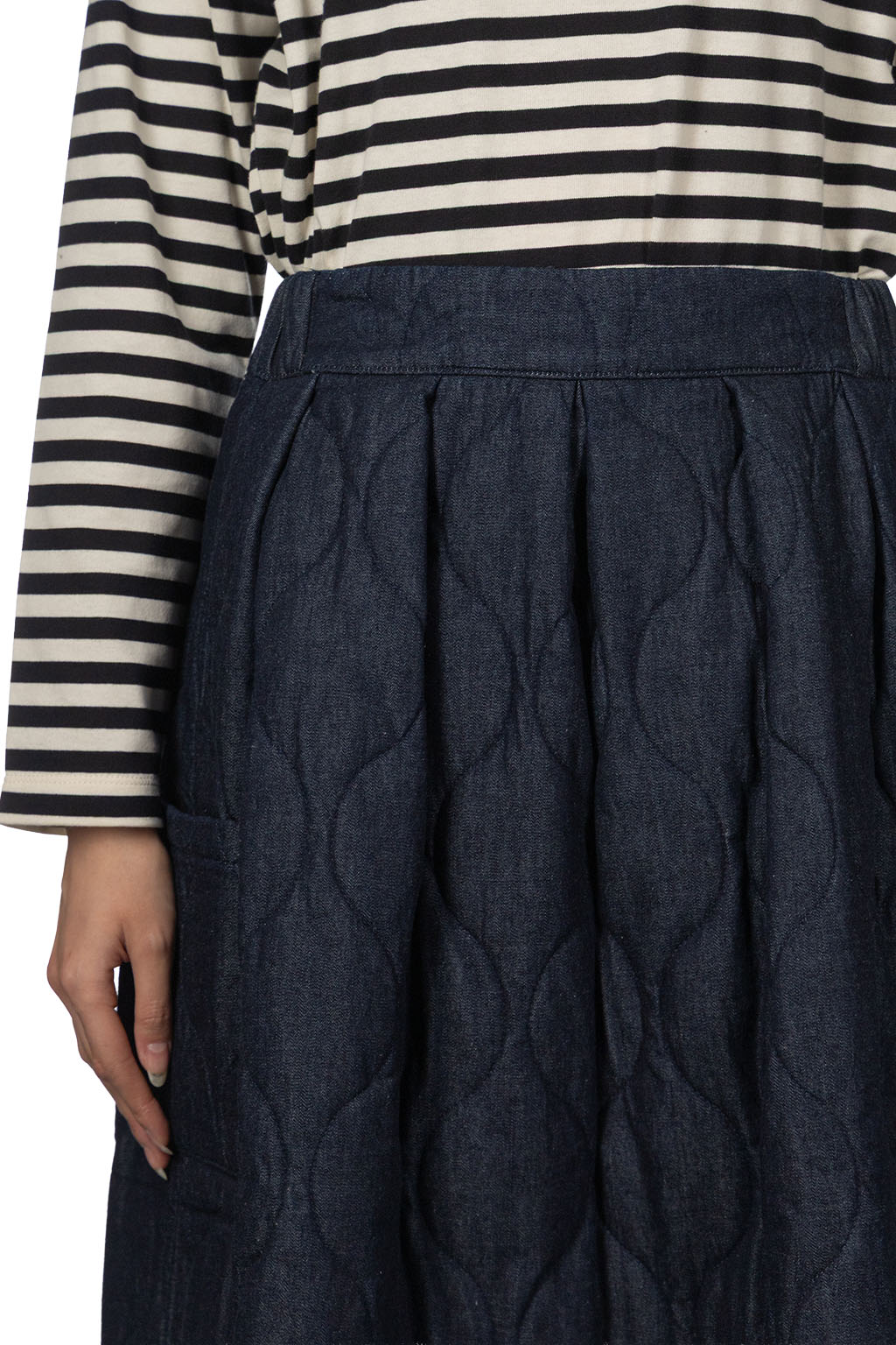 Tigre Brocante - 6oz Denim Quilted Overskirt